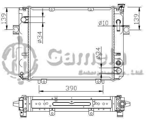 6192025029-T - Radiator-for-TOYOTA-LIFT-Cha-Che-AT