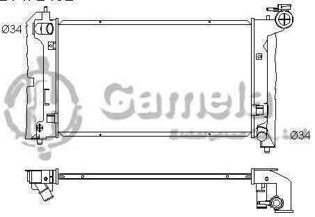 6192025038-T - Radiator-for-TOYOTA-COROLLA-L4-1-8-03-07-MT-DPI-2432