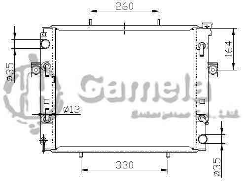 6192025040-T - Radiator-for-TOYOTA-LIFT-Cha-Che-AT