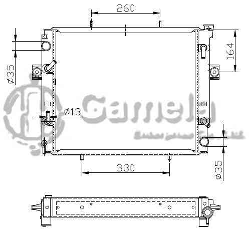 6192025041-T - Radiator-for-TOYOTA-LIFT-Cha-Che-AT