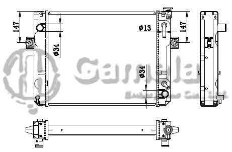 6192025042-T - Radiator-for-TOYOTA-LIFT-Cha-Che-AT