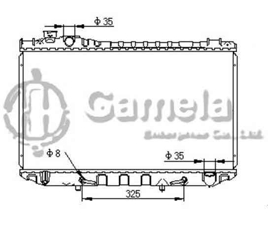 6192025043-T - Radiator-for-TOYOTA-CRESSIDA-L6-2-8-85-88-AT-NISSENS-64726-OEM-1640070100-1640070110-DPI-939