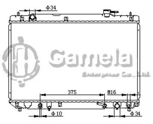 6192025063-T - Radiator-for-TOYOTA-HIGHLANDER-L4-2-4-01-05-AT