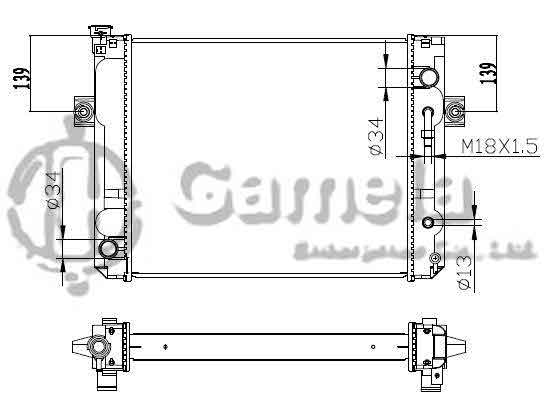 6192025069-T - Radiator-for-TOYOTA-LIFT-Cha-Che-AT