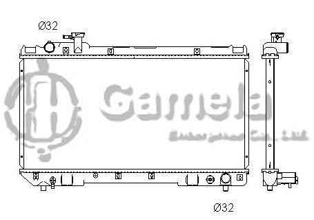 6192025071-T - Radiator-for-TOYOTA-RAV4-L4-2-0-96-97-MT-NISSENS-64706-OEM-164007A110-164007A111-DPI-1860