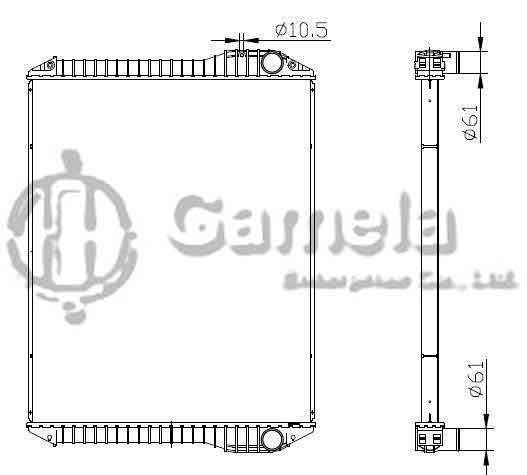 6192025076-T - Radiator-for-TOYOTA-FS420-2006-MT