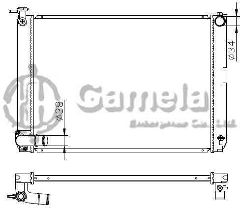 6192025078-T - Radiator-for-TOYOTA-HARRIER-LEXUS-RX300-HYBRID-MT