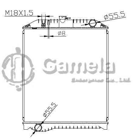 6192025080-T - Radiator-for-TOYOTA-HINO-RANGER-MT