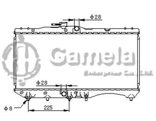 6192025088-T - Radiator-for-TOYOTA-TERCEL-L4-1-5-89-90-AT-OEM-1640011270-DPI-24