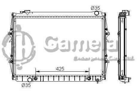 6192025105-T - Radiator-for-TOYOTA-T100-L4-V6-2-7-3-0-3-4-93-98-AT-OEM-164100W020-164100W030-DPI-1512-2090