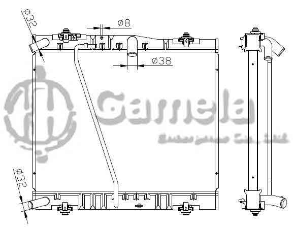 6192025106-T - Radiator-for-TOYOTA-HIACE-5L-MT-OEM-1640054A01