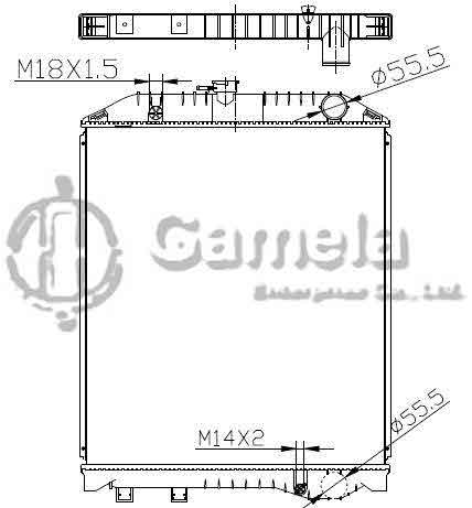 6192025117-T - Radiator-for-TOYOTA-HINO-RANGER-FMIJ-MT