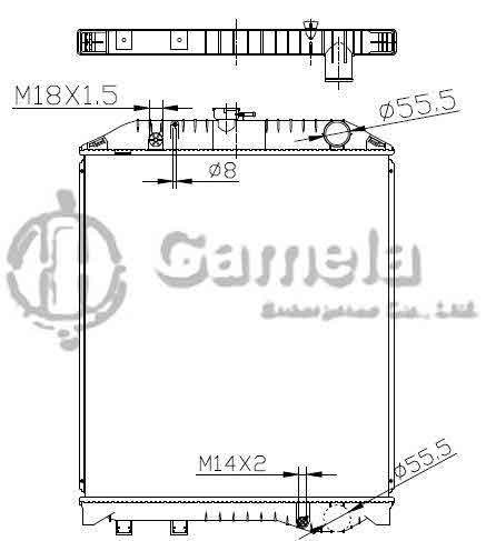 6192025122-T - Radiator-for-TOYOTA-HINO-RANGER-FMIJ-MT