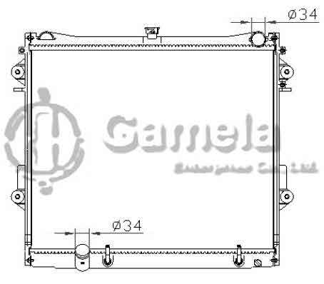 6192025131-T - Radiator-for-TOYOTA-LANDCRUISER-200-V6-AT-OEM-1640031570