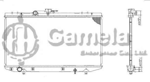 6192025133-T - Radiator-for-TOYOTA-STARLET12V-1-3-94-97-MT-NISSENS-64843-OEM-1640011310-1640011360