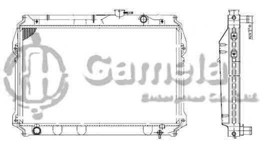 6192025134-T - Radiator-for-TOYOTA-ZACE-SURF-KIJANG-L4-1-8-99-07-MT-OEM-1640006140