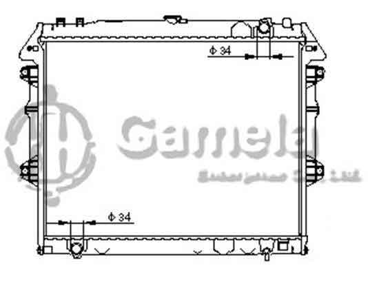 6192025143-T - Radiator-for-TOYOTA-HILUX-VIGO-INNOVA-L4-2-7-05-MT-OEM-164000C180