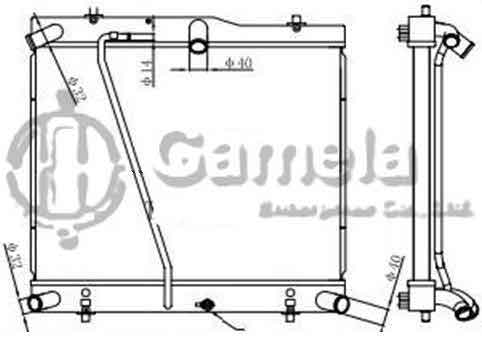 6192025145-T - Radiator-for-TOYOTA-HIACE-200-SERIES-2-5TD-95-06-MT-OEM-1640030161-1640030160