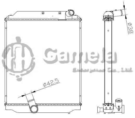 6192025157-T - Radiator-for-TOYOTA-HINO-MT-DYNA-4B-99-04-MT-OEM-16400586400-1640058641