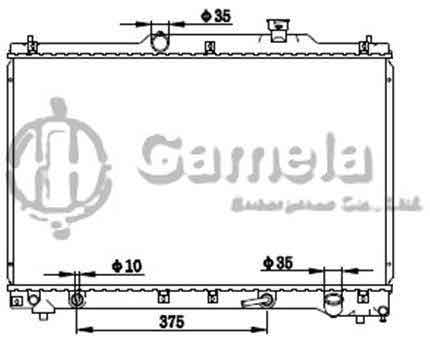 6192025177-T - Radiator-for-TOYOTA-ESTIMA2-4I-00-AT-NISSENS-64657-OEM-1640028100-1640028110