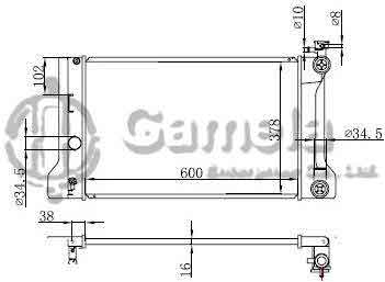 6192025190-T - Radiator-for-TOYOTA-COROLLA-07-MT