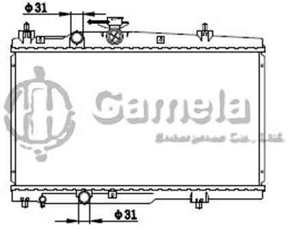 6192025198-T - Radiator-for-TOYOTA-VIOS-02-MT