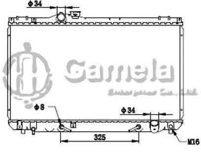 6192025208-T - Radiator-for-TOYOTA-CRESSIDA-GX100-96-98-AT