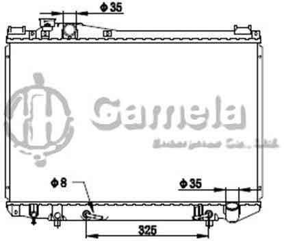 6192025215-T - Radiator-for-TOYOTA-CROWN-JZS133-92-96-AT-OEM-1640046130-1640046520