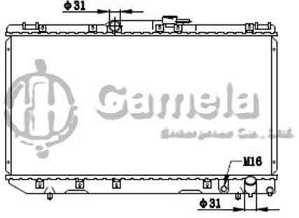 6192025232-T - Radiator-for-TOYOTA-CORONA-CT190-92-96-MT-NISSENS-64664A-OEM-1640064730-1640064731-1640064780-164000B010