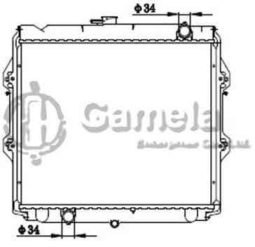 6192025252-T - Radiator-for-TOYOTA-HILUX-RZN149-RH-2-7L-PETROL-97-MT-OEM-1640075260-1640075230