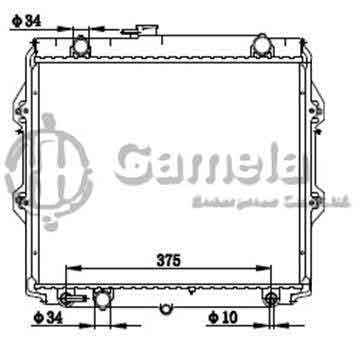 6192025253-T - Radiator-for-TOYOTA-HILUX-LN147-DIESEL-97-AT