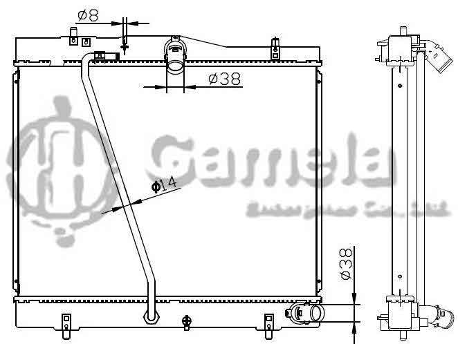 6192025256-T - Radiator-for-TOYOTA