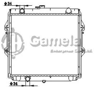 6192025260-T - Radiator-for-TOYOTA-HILUX-LN147-3-0L-97-MT