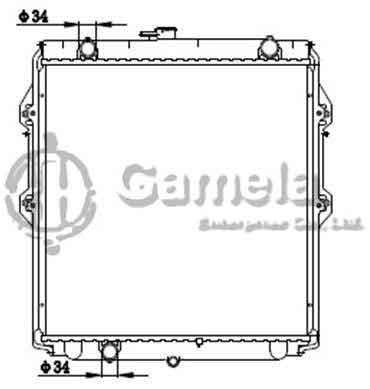 6192025264-T - Radiator-for-TOYOTA-HILUX-KZN165-TURBO-DIESEL-82-05-MT-NISSENS-64689-OEM-164005B610