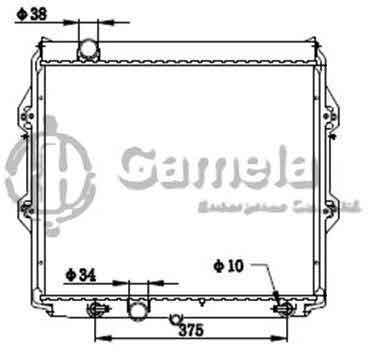 6192025271-T - Radiator-for-TOYOTA-HILUX-PETROL-LH-AT