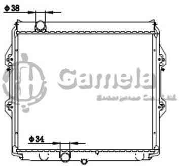 6192025272-T - Radiator-for-TOYOTA-HILUX-PETROL-LH-MT