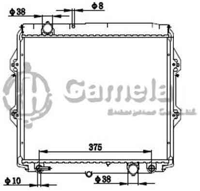 6192025279-T - Radiator-for-TOYOTA-HILUX-PETROL-LH-PETROL-AT