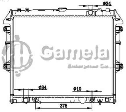 6192025285-T - Radiator-for-TOYOTA-HILUX-4-RUNNER-04-AT-NISSENS-16400-OP060-OEM-16400OP060