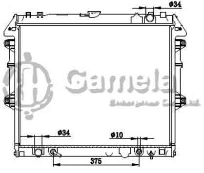 6192025287-T - Radiator-for-TOYOTA-HILUX-4-RUNNER-04-AT-OEM-16400OP040