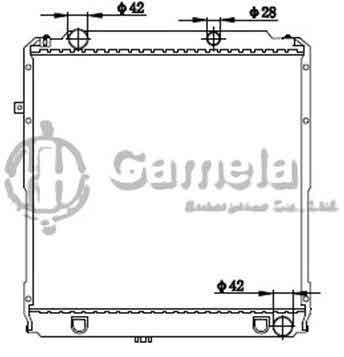 6192025308-T - Radiator-for-TOYOTA-COASTER-HDB-99-MT-OEM-1640017261-1640017260