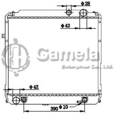 6192025315-T - Radiator-for-TOYOTA-COASTER-HZB-HK-AT