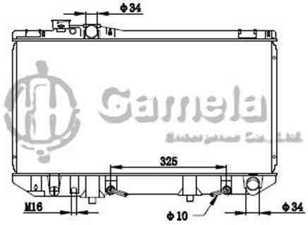 6192025321-T - Radiator-for-TOYOTA-CRESSIDA-JZX81-92-94-AT-OEM-1640046010