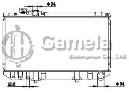 6192025322-T - Radiator-for-TOYOTA-CRESSIDA-JZX81-92-94-MT