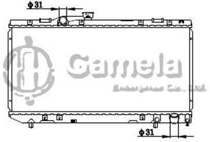 6192025337-T - Radiator-for-TOYOTA-CELICA-ST180-MT-NISSENS-64775-OEM-1640074510-1640074540-DPI-1437