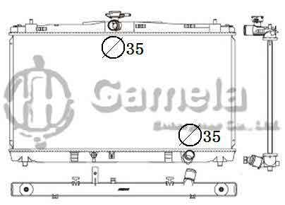 6192025367-T - Radiator-for-TOYOTA-LEXUS-ES300h-2-5L-I4-HYBRID-13-14-AT-OEM-164000V110-1640031850-DPI-13338