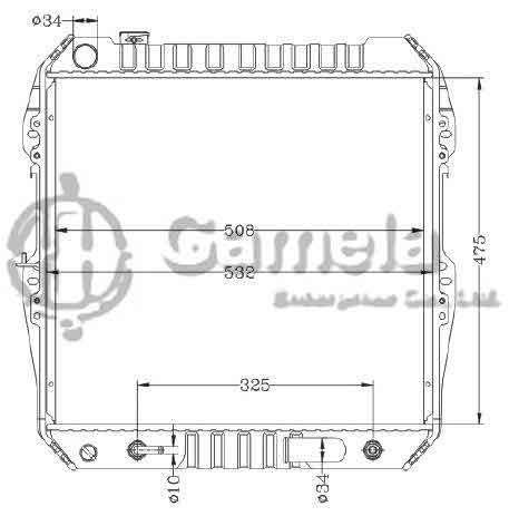 6192025371-T - Radiator-for-TOYOTA-AT