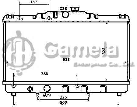 6192025374-T - Radiator-for-TOYOTA-COROLLA-EE90-87-95-AT-OEM-1640011180-1640016240