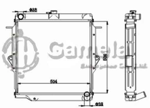 6192025379-T - Radiator-for-TOYOTA-MT-OEM-1640079080-1640017080