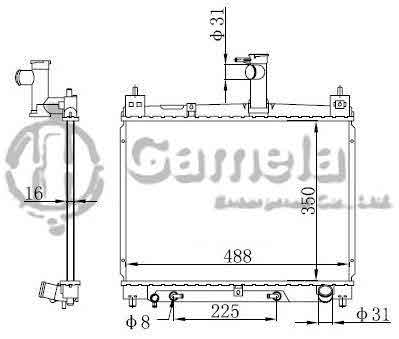 6192025412-T - Radiator-for-TOYOTA-VIOS-5CC-AT