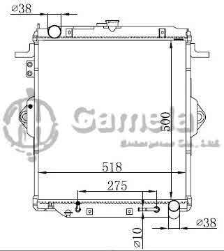 6192025415-T - Radiator-for-TOYOTA-LANDCRUISER-99-04-AT-OEM-1640017310